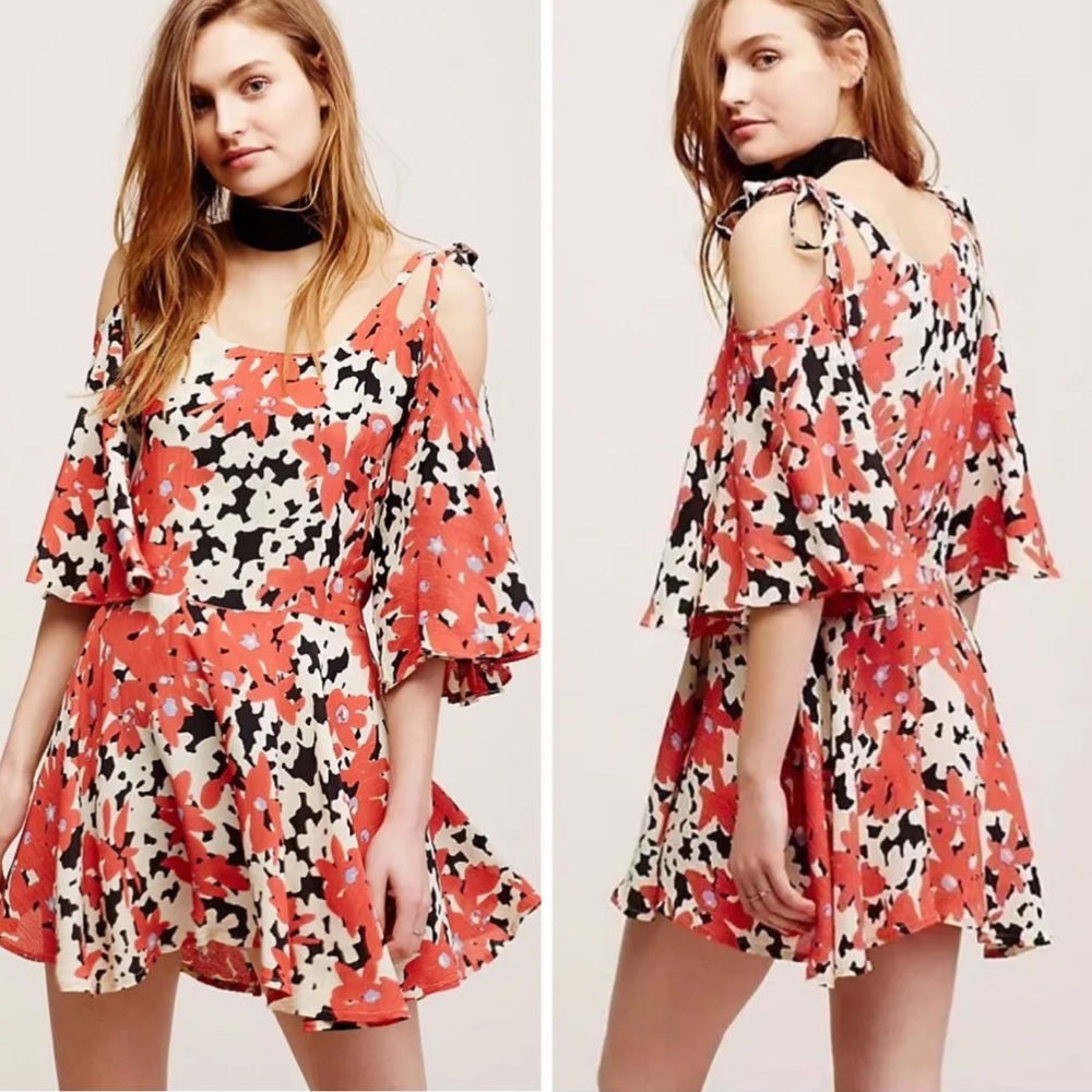 Free People Lucina Floral Mini Dress
